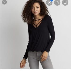 American Eagle Outfitters Black Top